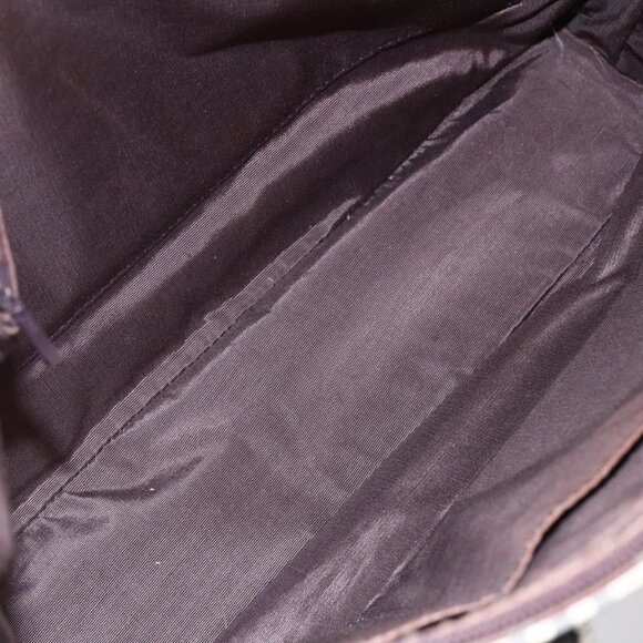 BURBERRY Nova Check Tote Bag Canvas Beige Silver Auth BA7138 - Picture 11 of 16